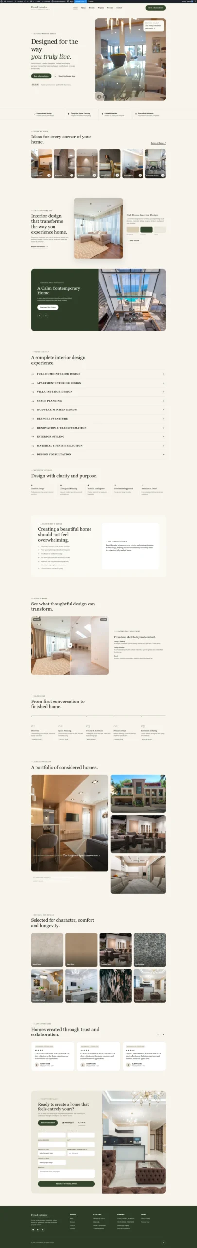 Interior website design 01