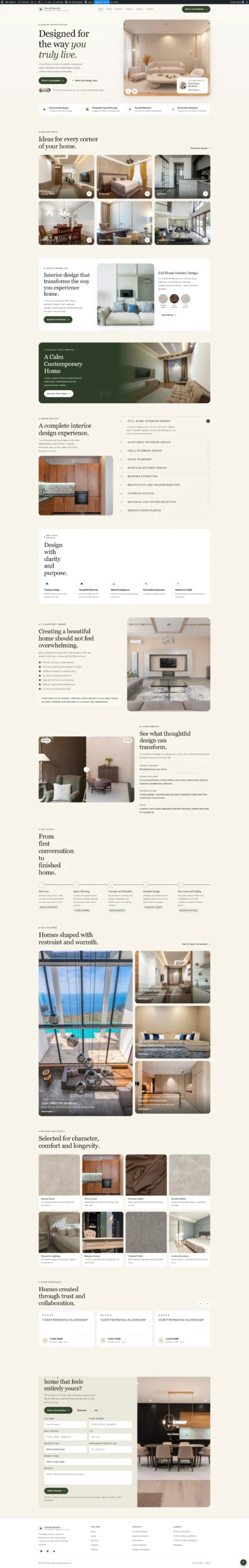Interior website design 02