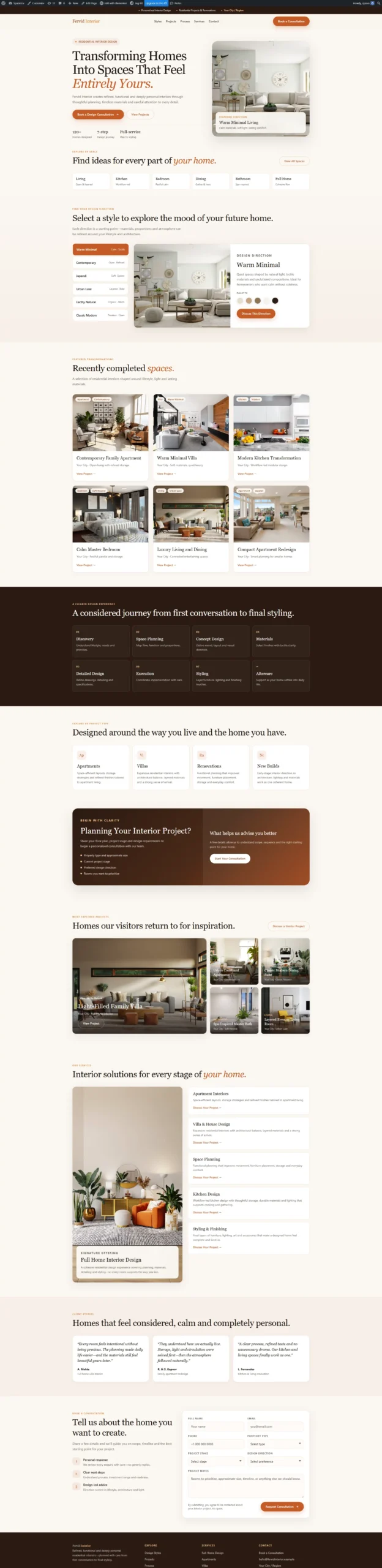 Interior website design 03
